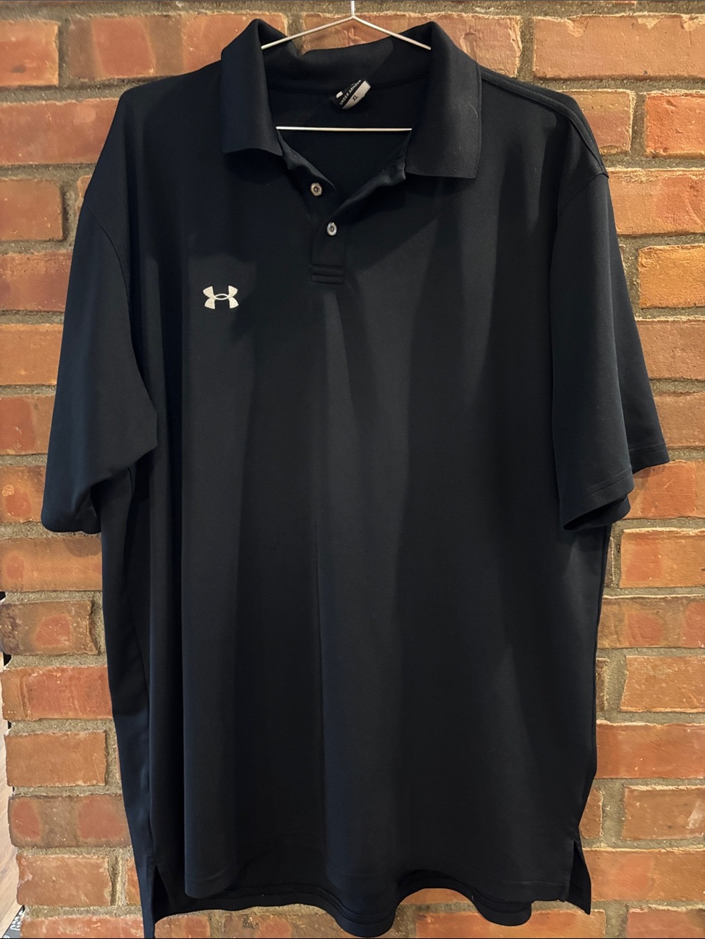 Under Armour Men’s Black Polo with White Logo